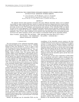 L115 Modeling the Unidentified Infrared Emission With