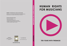 Human Rights for Musicians Freemuse