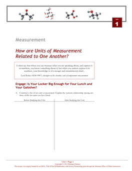 How Are Units of Measurement Related to One Another?