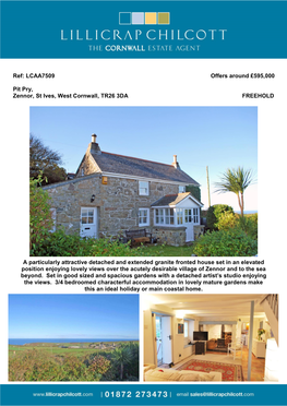 Ref: LCAA7509 Offers Around £595,000