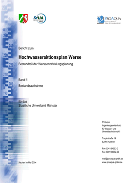 Hochwasseraktionsplan Werse Bestandteil Der Werseentwicklungsplanung