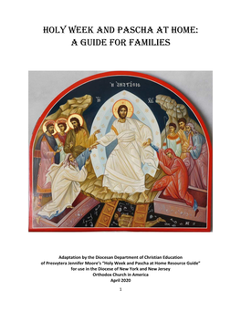 Holy Week and Pascha at Home: a Guide for Families