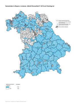Gemeinden in Bayern, in Denen „Mariä Himmelfahrt“ 2016 Ein Feiertag Ist