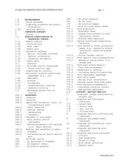 Class 244 Aeronautics and Astronautics 244 - 1