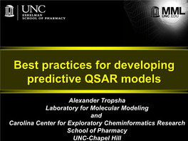 QSAR Modeling