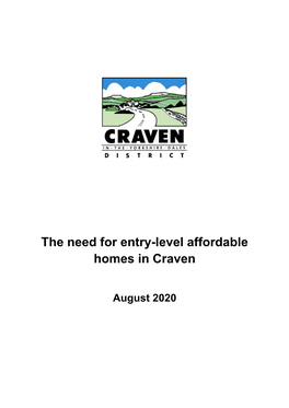 The Need for Entry-Level Affordable Homes in Craven