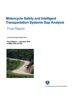 Motorcycle Safety and Intelligent Transportation Systems Gap Analysis Final Report