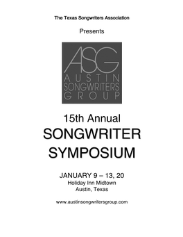 Songwriter Symposium