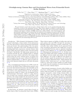 Arxiv:2105.11481V1 [Astro-Ph.CO] 24 May 2021