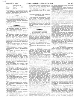 Congressional Record—House H1263