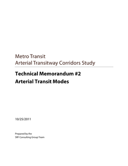 Arterial Transit Modes