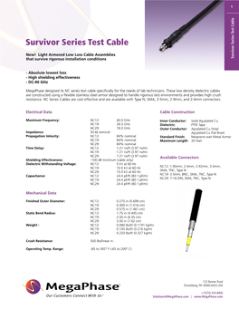 Survivor Series Test Cable