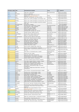 KATEGORIE / GENRE LAND BIBLIOGRAPHISCHE ANGABEN Verlag Ersch