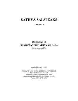 Sathya Sai Speaks