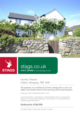 Stags.Co.Uk 01872 264488 | Truro@Stags.Co.Uk