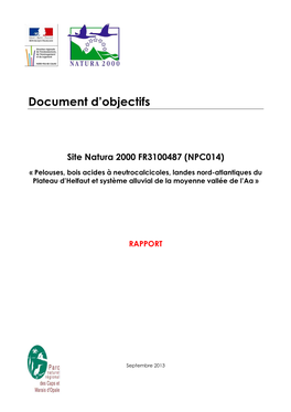 Site Natura 2000 FR3100487 (NPC014)