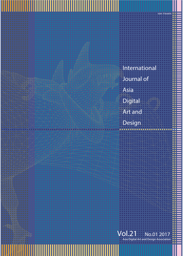 Vol.21 No.01 2017 Asia Digital Art and Design Association Contents Categories Name Title