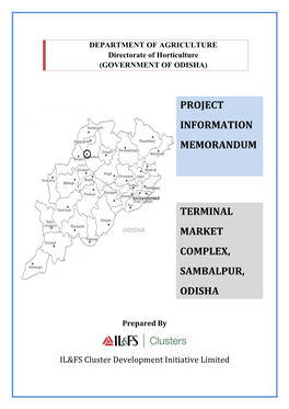 Project Information on Terminal Market Complex, Sambalpur,Odisha