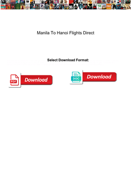 Manila to Hanoi Flights Direct Avatar