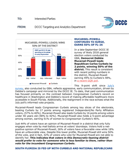 Mucarsel-Powell Continues to Surge, Earns 50% of Fl-26