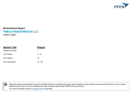 Pimco Investments Llc Crd# 154957