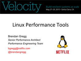 Linux Performance Tools