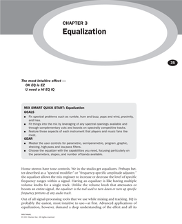 Equalization