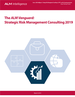 The ALM Vanguard: Strategic Risk Management Consulting2019