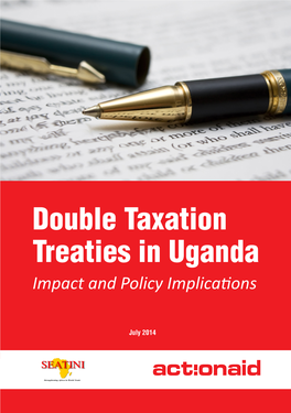 Double Taxation Treaties in Uganda Impact and Policy Implications