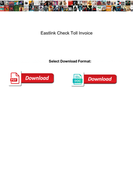 Eastlink Check Toll Invoice