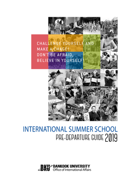 International Summer School Pre-Departure Guide2019