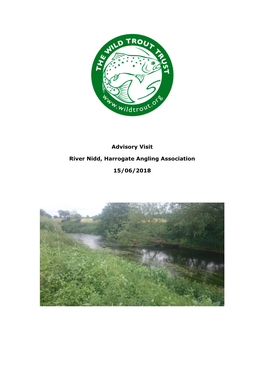 Advisory Visit River Nidd, Harrogate Angling Association 15/06/2018