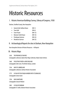 Historic Resources