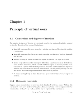 Principle of Virtual Work