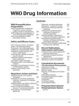 WHO Drug Information Vol