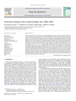 Convective Mixing in the Central Irminger Sea 2002–2010