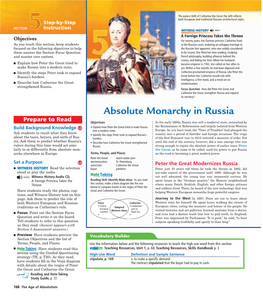 Absolute Monarchy in Russia