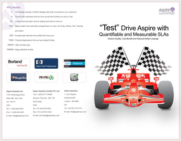 “Test” Drive Aspire With