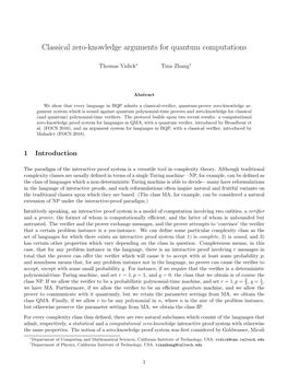Classical Zero-Knowledge Arguments for Quantum Computations