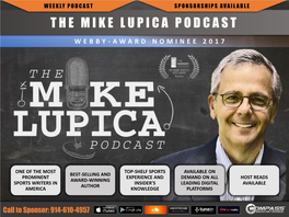 The Mike Lupica Podcast W Ebby- Award Nominee 2017