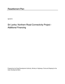 Northern Road Connectivity Project - Additional Financing