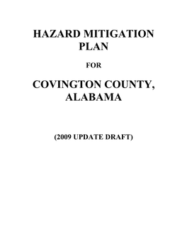 Template for Hazard Mitigation Plan