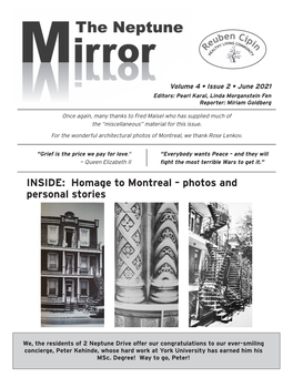 INSIDE: Homage to Montreal – Photos and Personal Stories