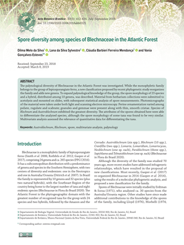 Acta Botanica Brasilica - 33(3): 412-424