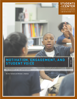 Toshalis & Nakkula, "Motivation, Engagement, and Student Voice