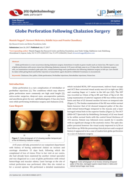 Globe Perforation Following Chalazion Surgery