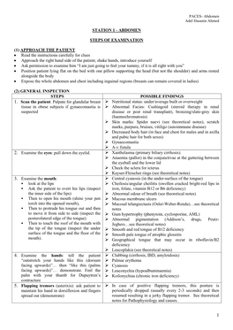 Abdominal Examination