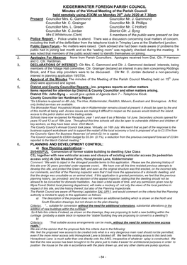 Upper Arley Parish Council