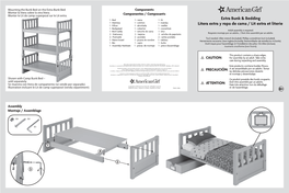 Extra Bunk & Bedding Litera Extra Y Ropa De Cama / Lit Extra Et Literie