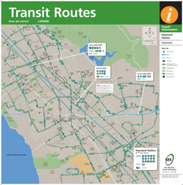 Hayward Transit Routes Map (PDF)